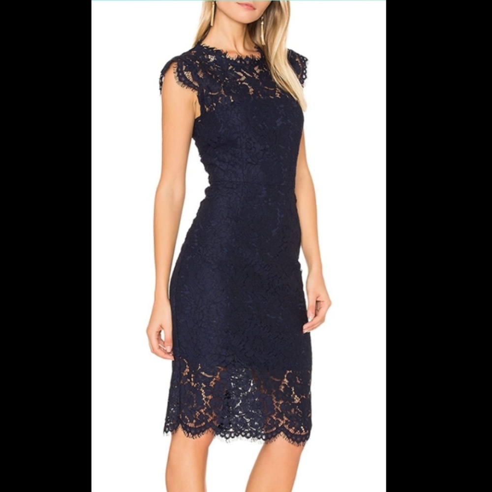 Sleeveless Lace Floral Elegant Cocktail Dress